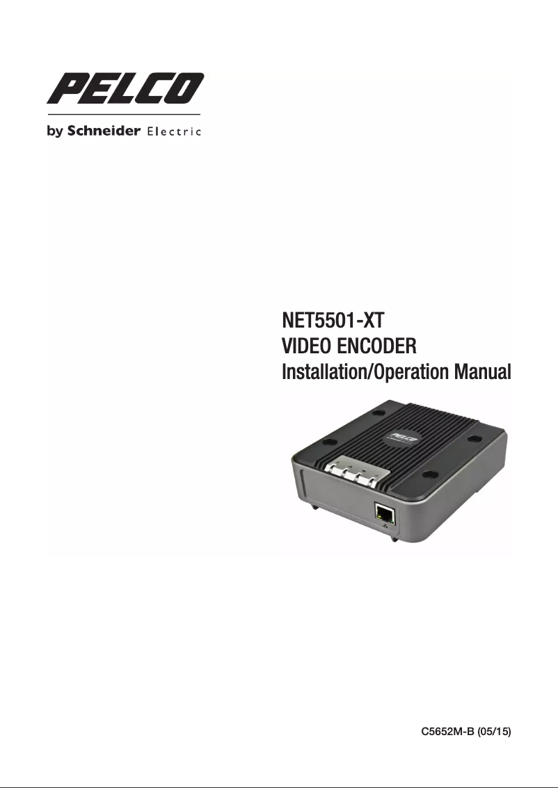 Imagen de la primera página del manual del dispositivo NET5500