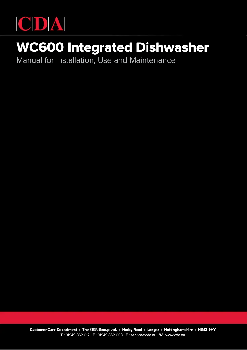 Página 1 del manual Manual de usuario CDA WC600