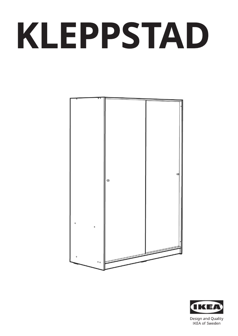 Imagen de la primera página del manual del dispositivo KLEPPSTAD