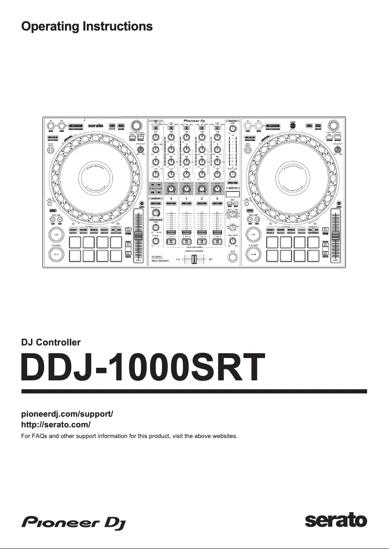 Página nº 1 - Manual de usuario Pioneer DDJ-1000SRT