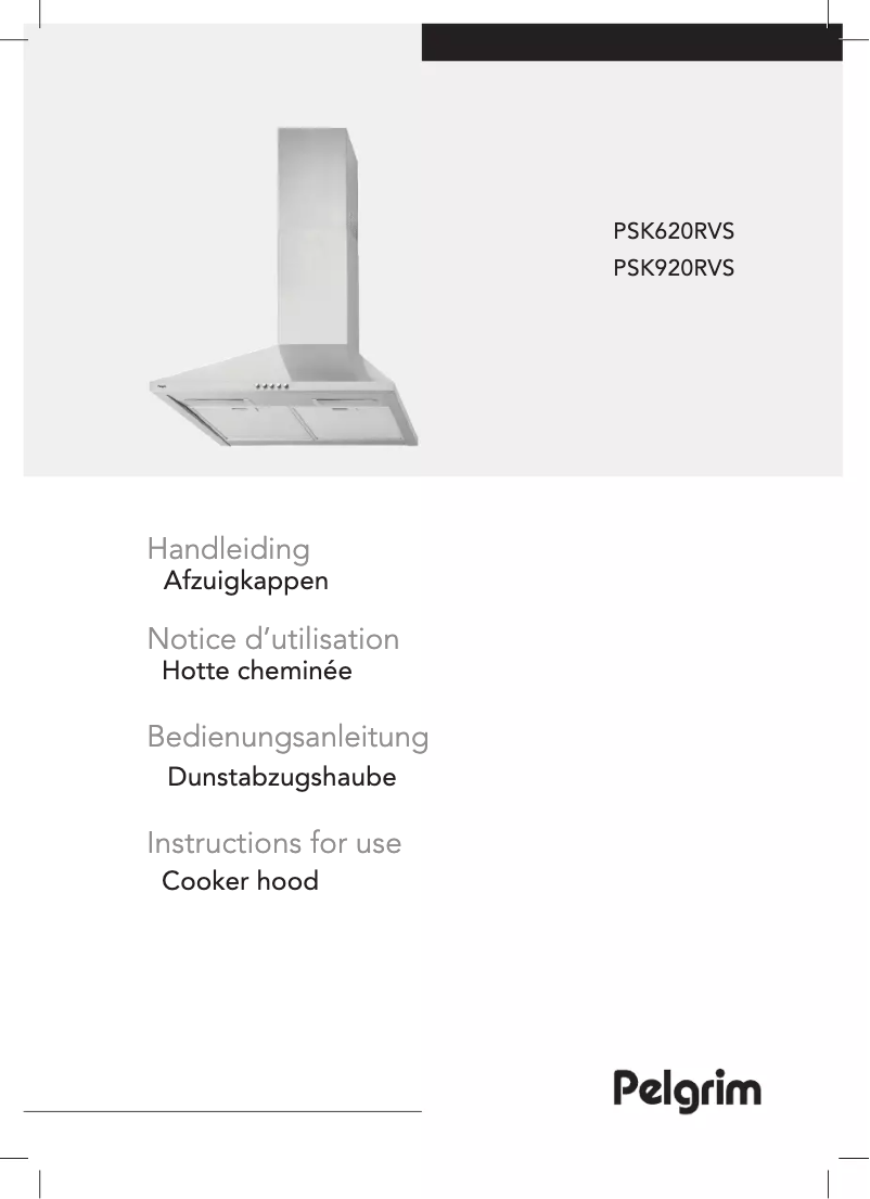 Página 1 del manual Manual de usuario Pelgrim PSK620RVS