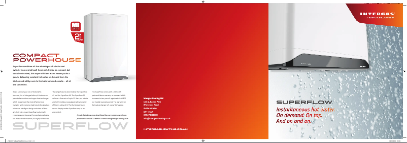 Imagen de la primera página del manual del dispositivo Superflow 60