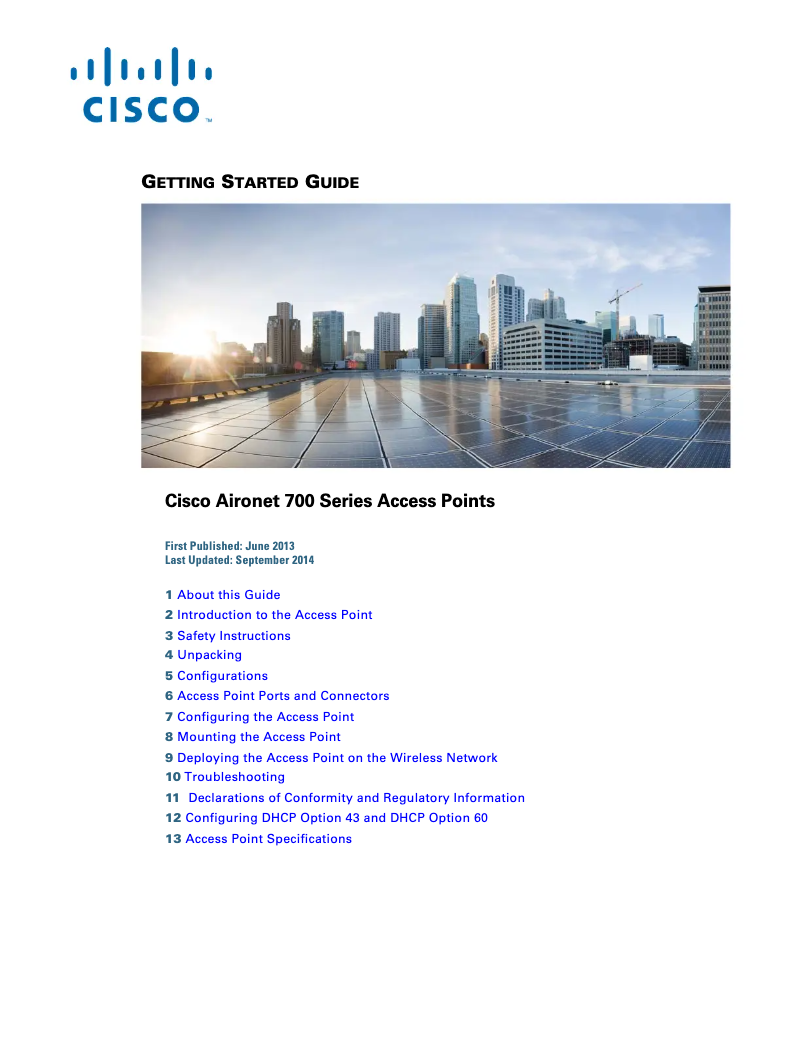Página nº 1 - Manual de usuario Cisco AIR-CAP702I-Q-K9