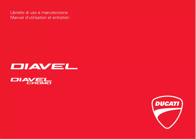 Página 1 del manual Manual de usuario Ducati Diavel Cromo (2013)