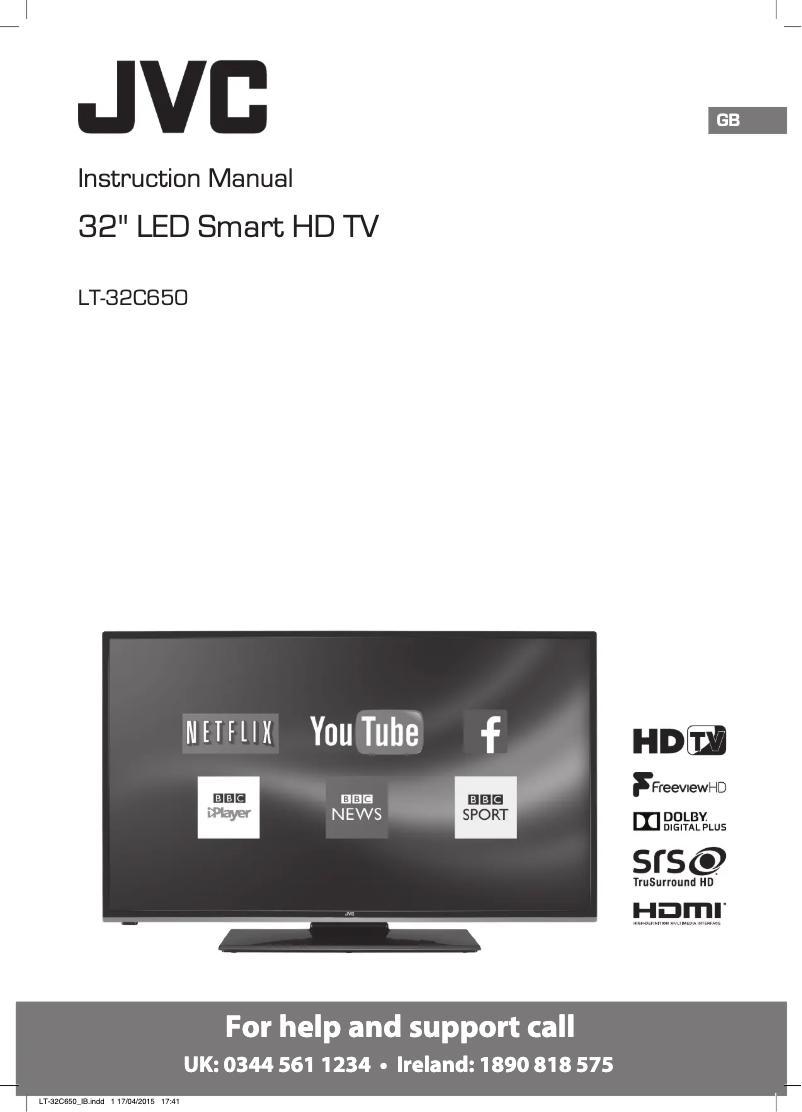 Página 1 del manual Manual de usuario JVC LT-32C650