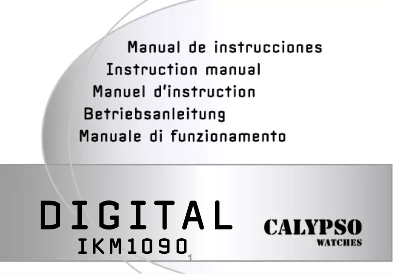 Página 1 del manual Manual de usuario Calypso K5723