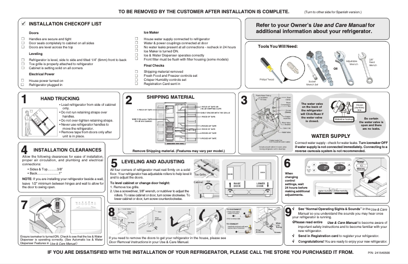 Imagen de la primera página del manual del dispositivo GHSC239DB