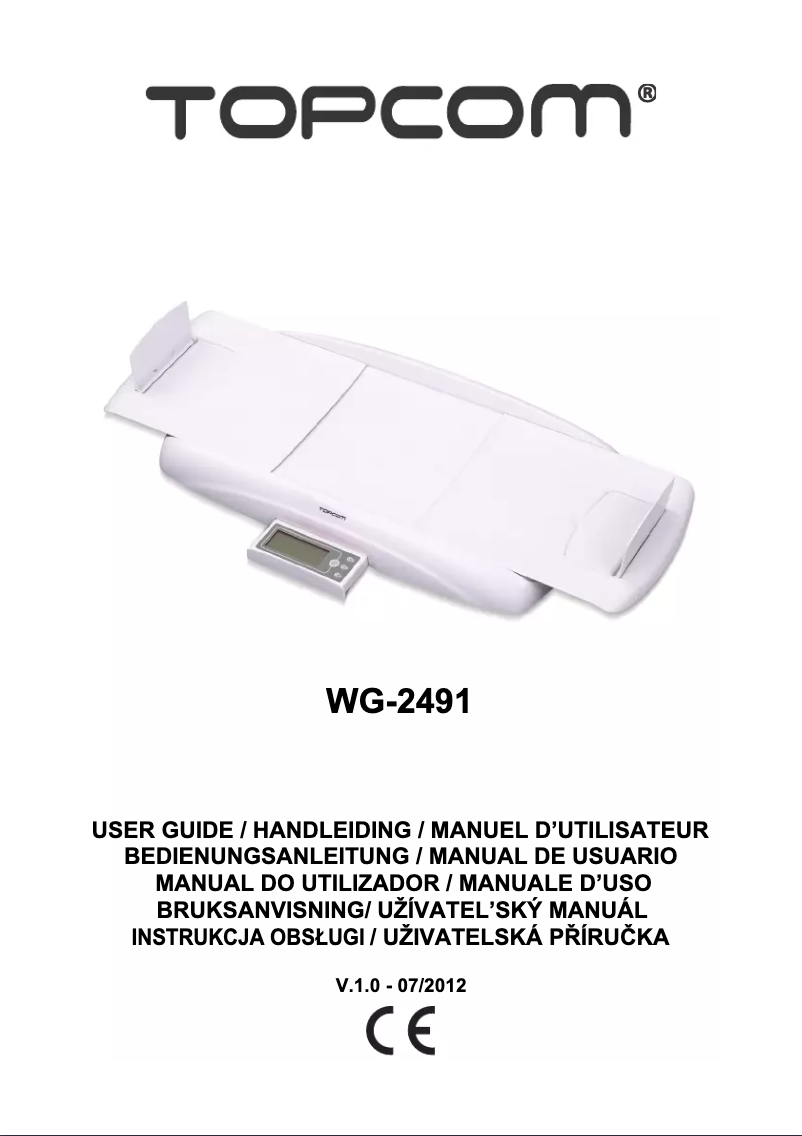 Página 1 del manual Manual de usuario Topcom WG-2491