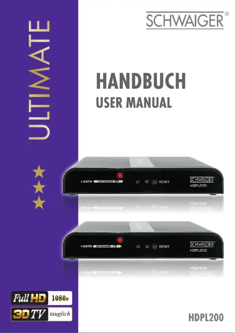 Página 1 del manual Manual de usuario Schwaiger HDPL200511