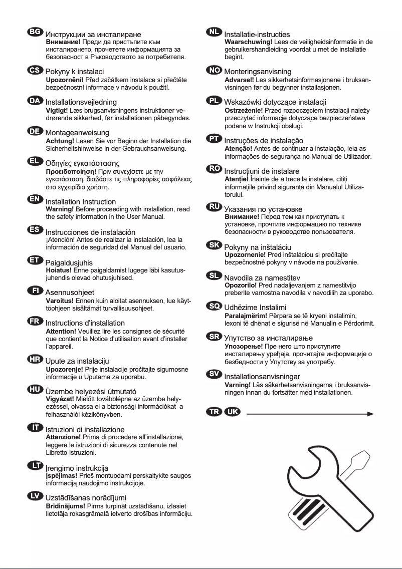 Imagen de la primera página del manual del dispositivo SD18FS