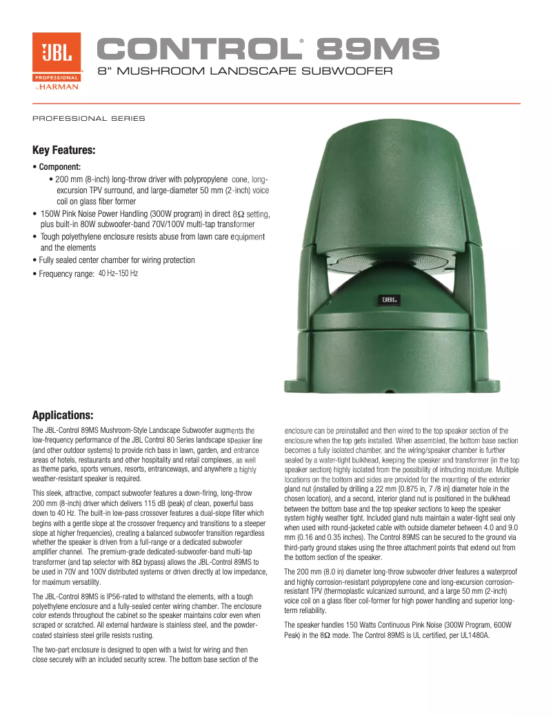 Imagen de la primera página del manual del dispositivo Control 89MS