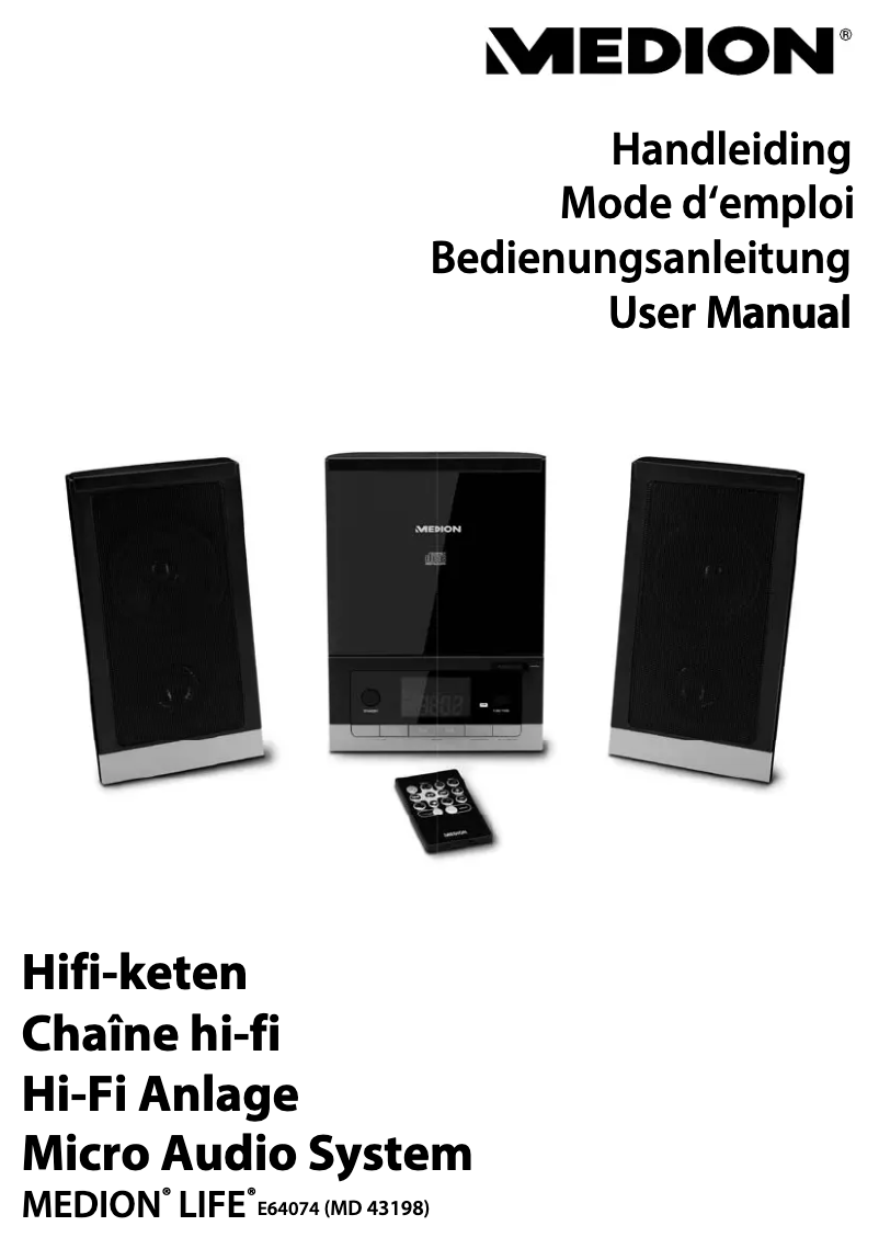 Imagen de la primera página del manual del dispositivo LIFE E64074 (MD 43198)