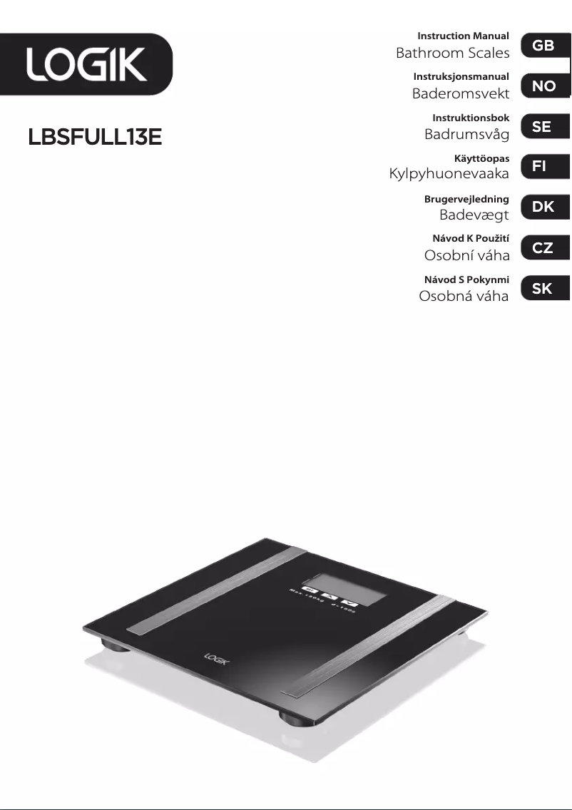 Imagen de la primera página del manual del dispositivo LBSFULL13E