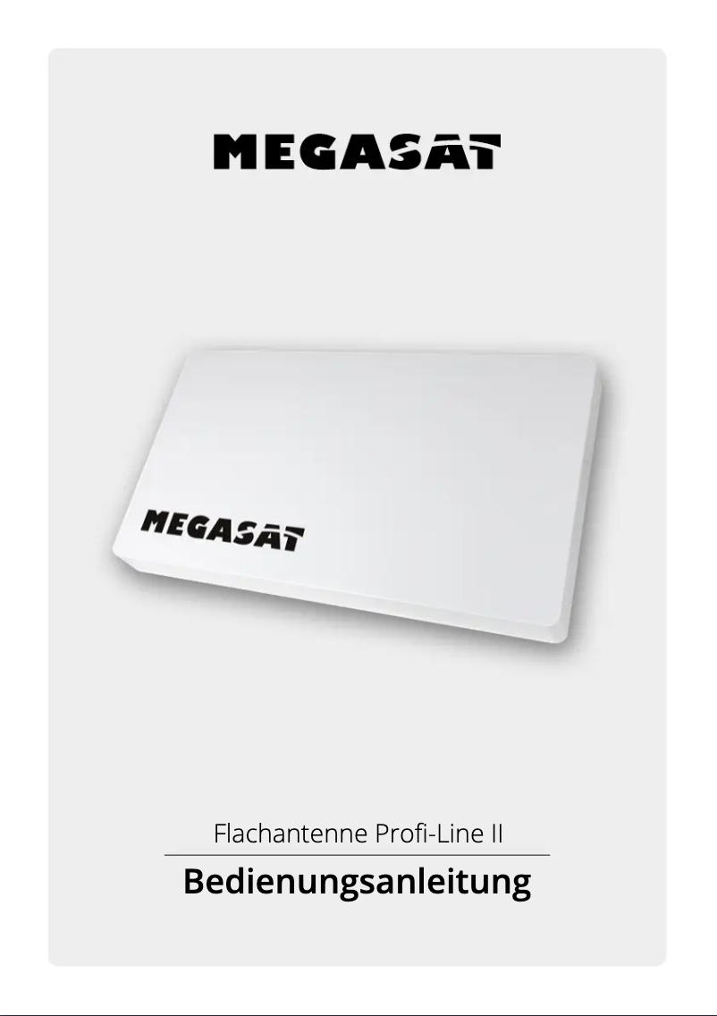 Página nº 1 - Manual de usuario Megasat D1 Profi-Line II