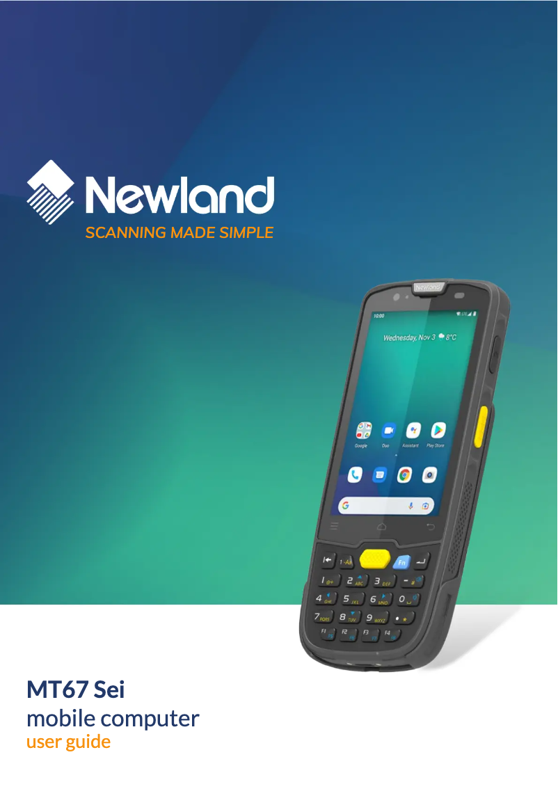 Imagen de la primera página del manual del dispositivo MT67 Sei