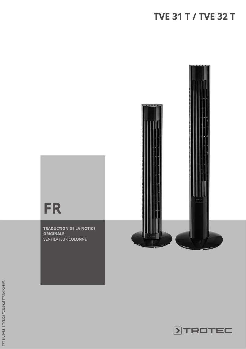 Página nº 1 - Manual de usuario Trotec TVE 31 T