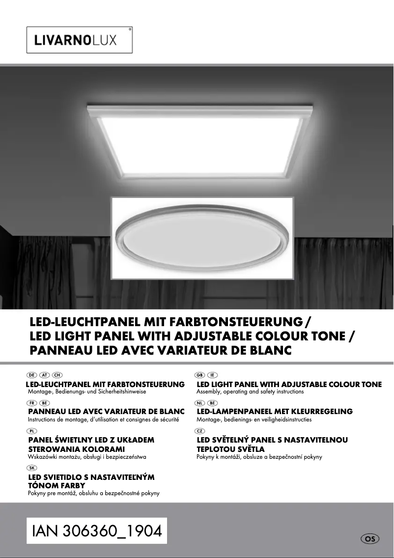 Página 1 del manual Manual de usuario Livarno Lux 14143506L