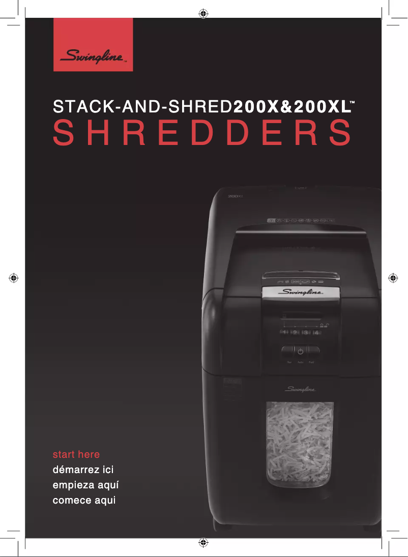 Página nº 1 - Manual de usuario Swingline Stack-and-Shred 200X