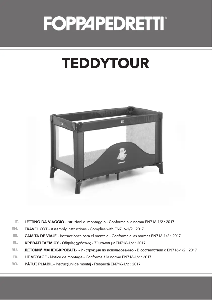 Página 1 del manual Manual de usuario Foppapedretti Teddytour