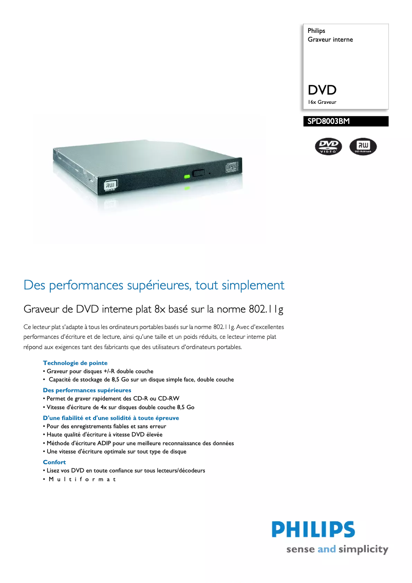 Imagen de la primera página del manual del dispositivo SPD8003BM