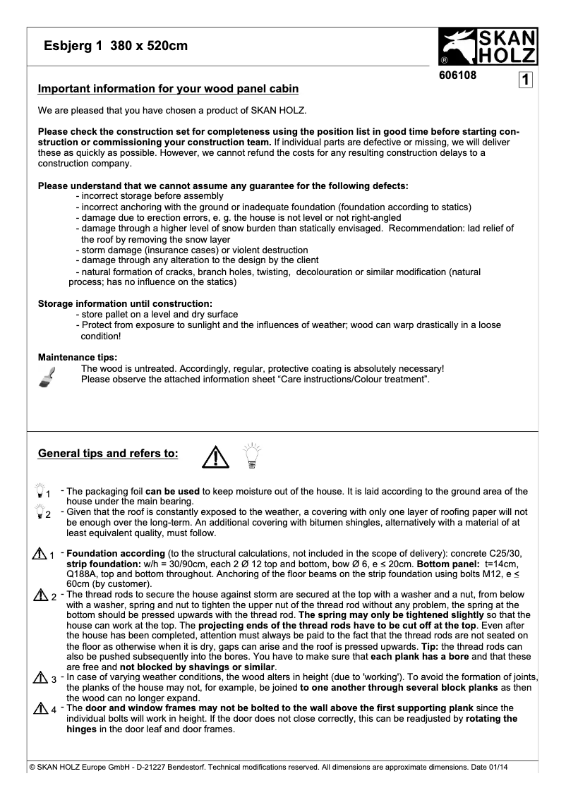 Imagen de la primera página del manual del dispositivo Esbjerg 1