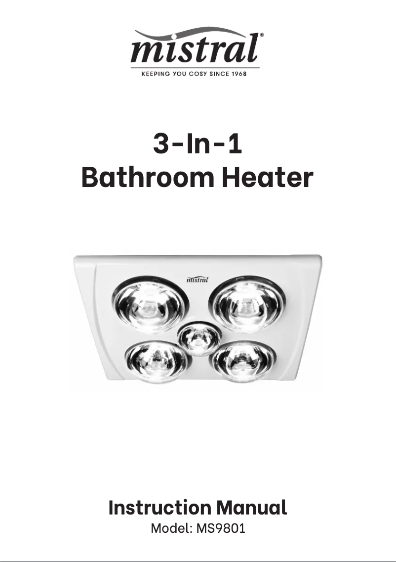 Página nº 1 - Manual de usuario Mistral MS9801