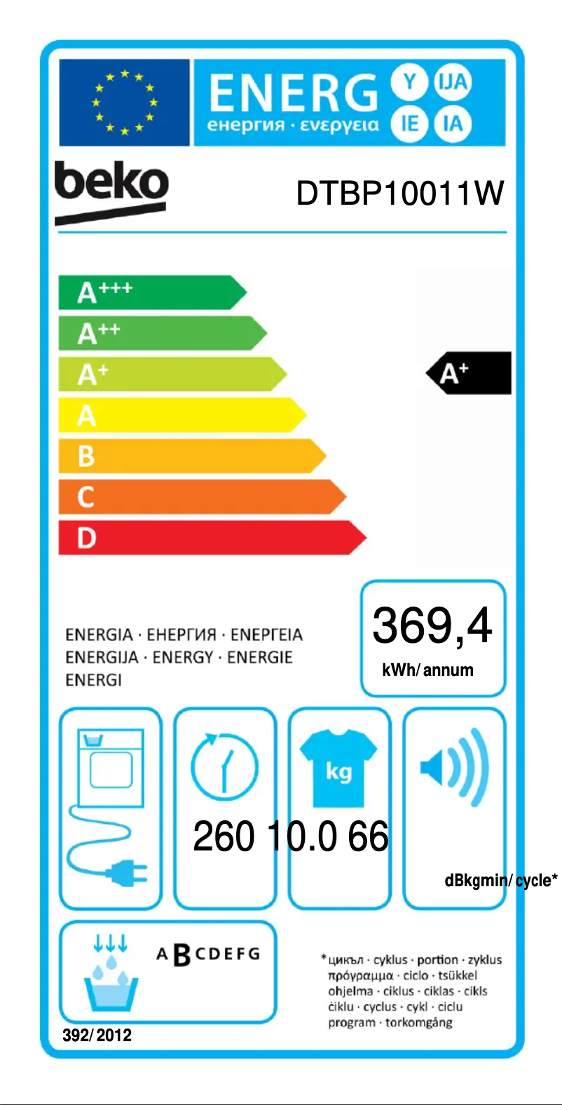 Imagen de la primera página del manual del dispositivo DTBP10011