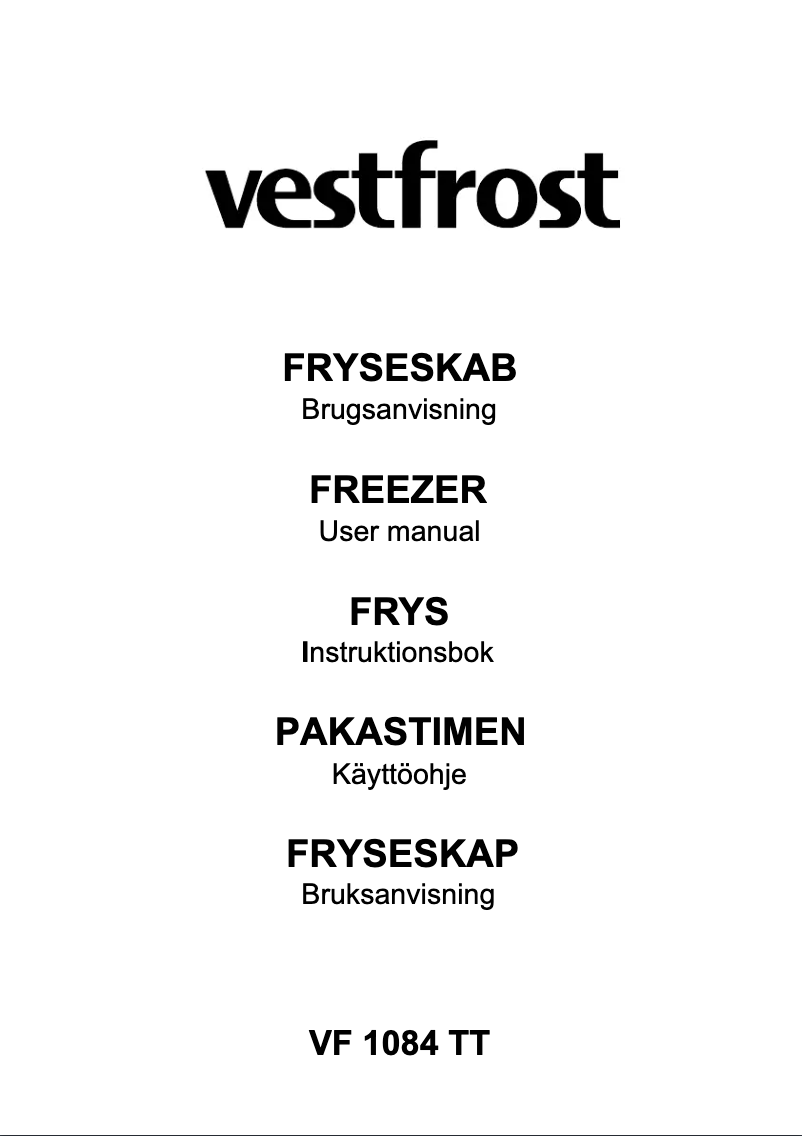 Imagen de la primera página del manual del dispositivo VF 1084 TT