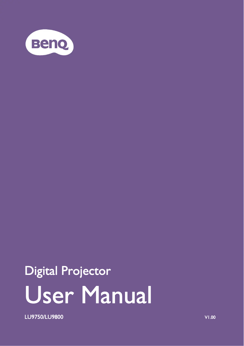 Imagen de la primera página del manual del dispositivo LU9800