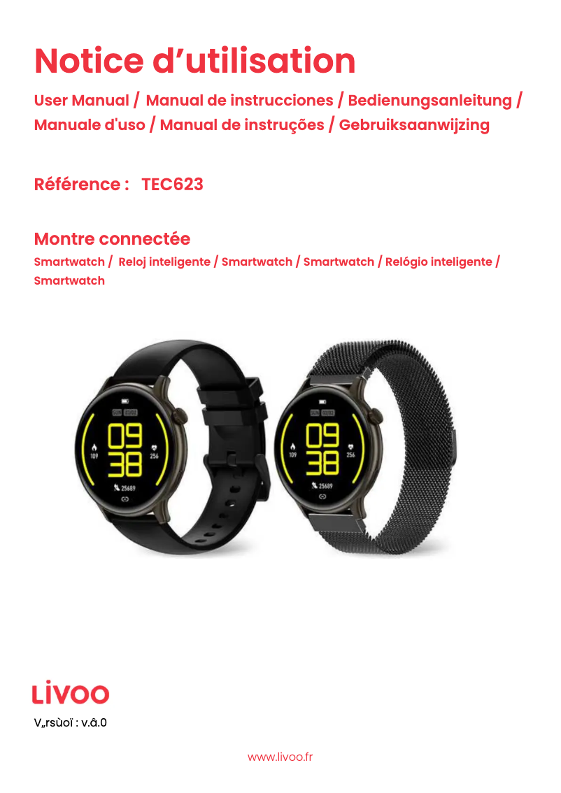 Página 1 del manual Manual de usuario Livoo TEC623