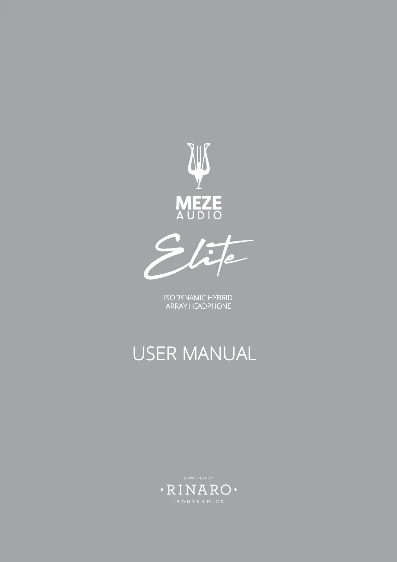 Página 1 del manual Manual de usuario Meze Audio Elite