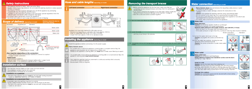 Imagen de la primera página del manual del dispositivo WM14B262DN