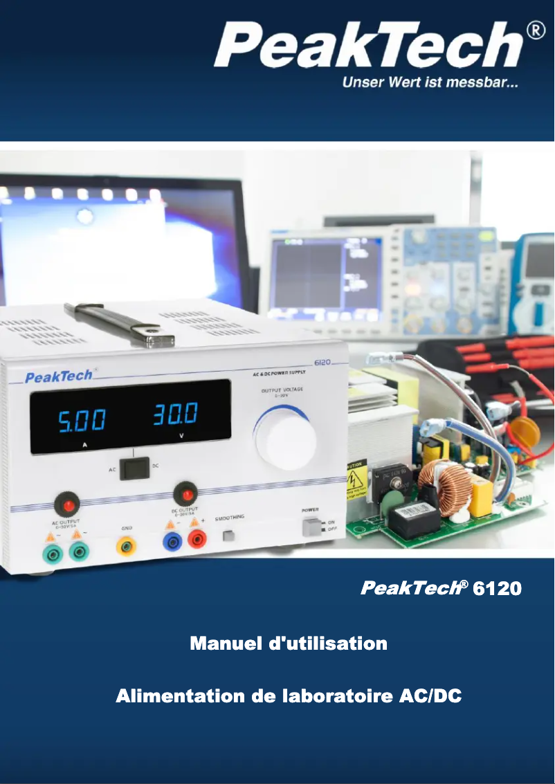 Imagen de la primera página del manual del dispositivo 6120