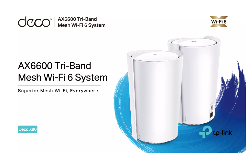 Imagen de la primera página del manual del dispositivo Deco X90