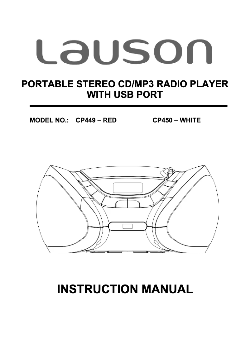 Imagen de la primera página del manual del dispositivo CP449