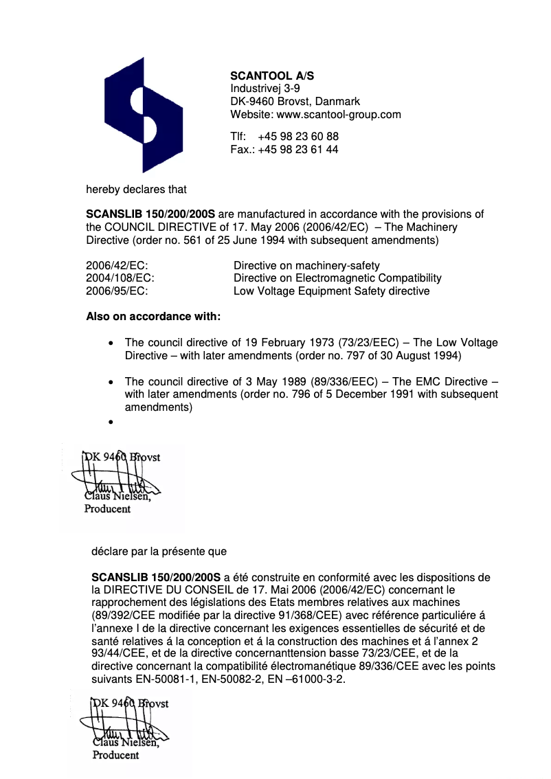 Página 1 del manual Manual de usuario Scangrind 150