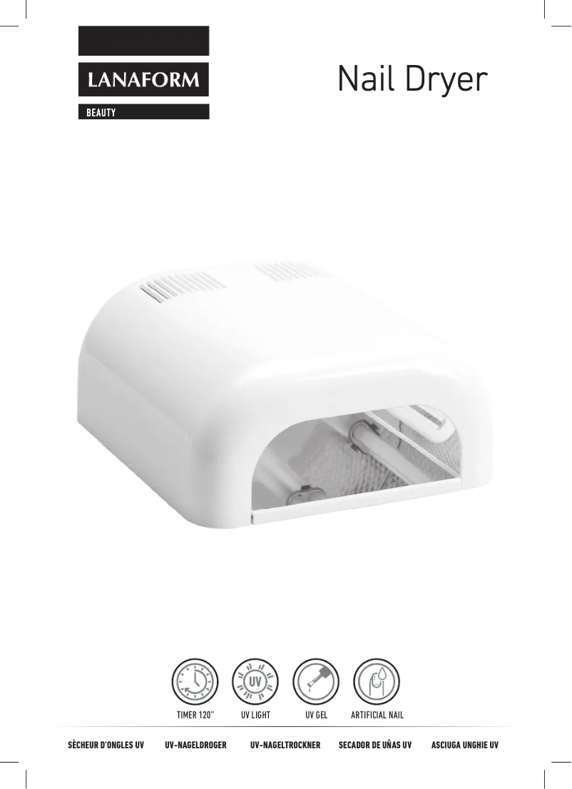 Página 1 del manual Manual de usuario Lanaform Nail Dryer