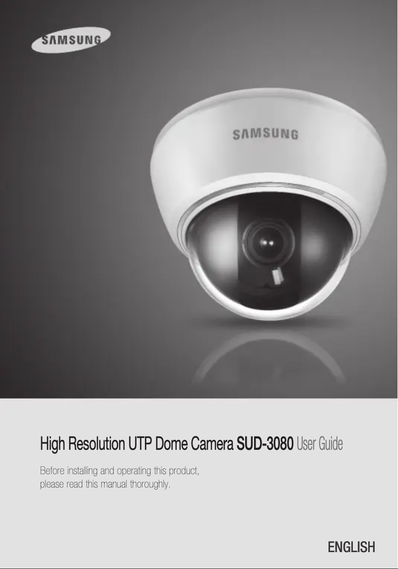 Imagen de la primera página del manual del dispositivo SCD-3080