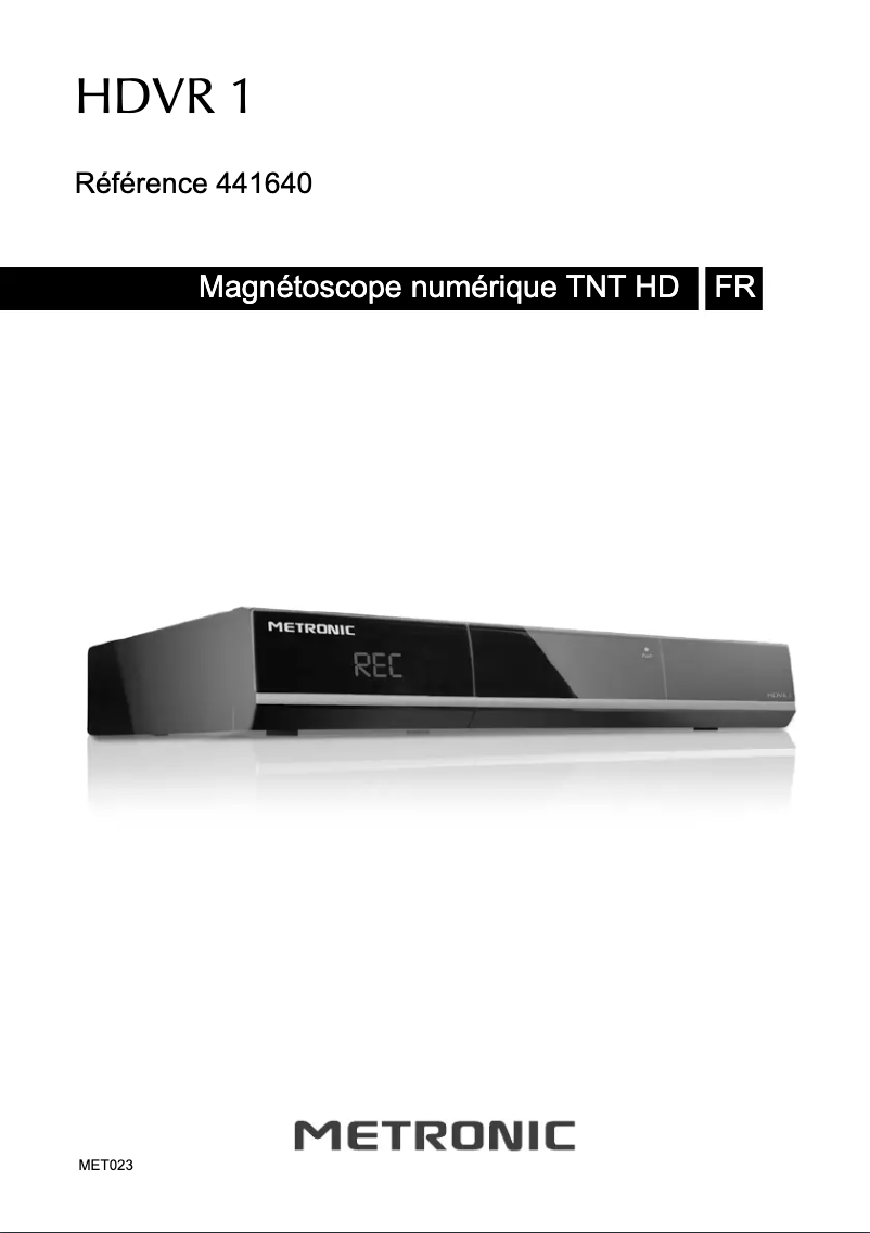 Página 1 del manual Manual de usuario Metronic HDVR 1