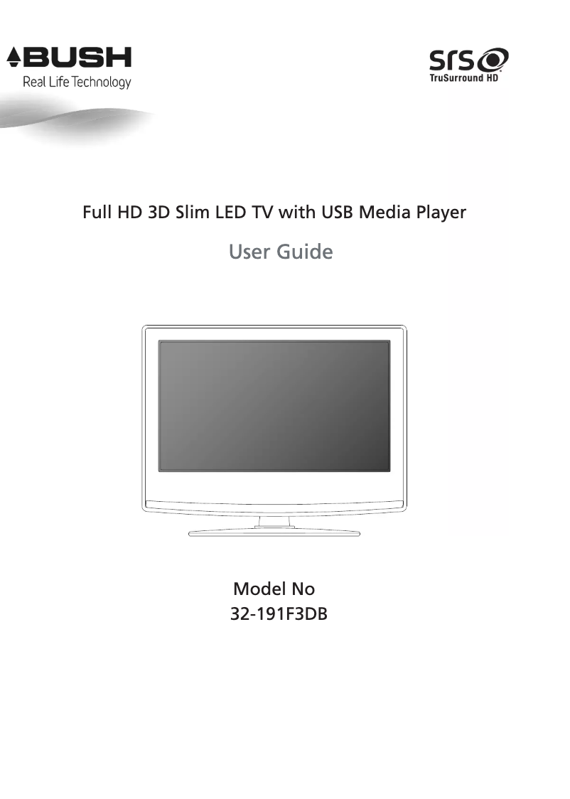 Página 1 del manual Manual de usuario Bush 32-191F3DB