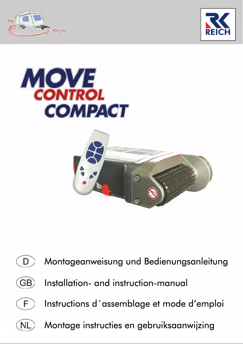 Imagen de la primera página del manual del dispositivo Move Control Compact