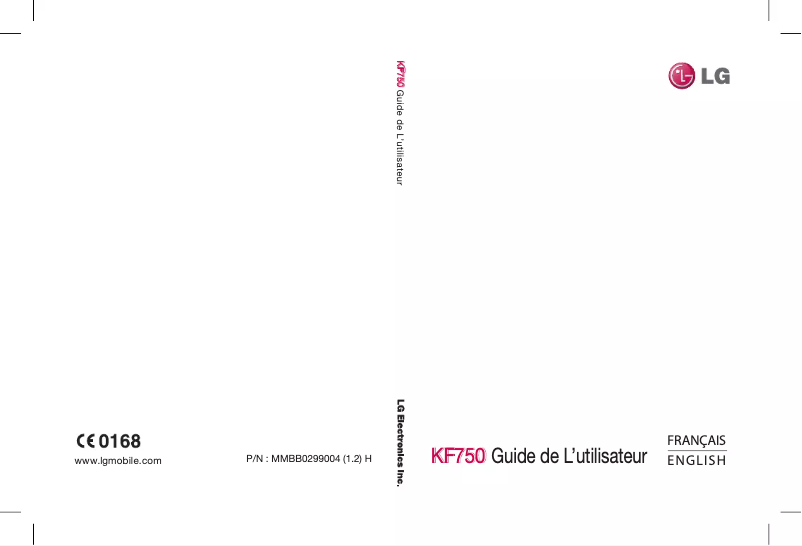 Página nº 1 - Manual de usuario LG KF750
