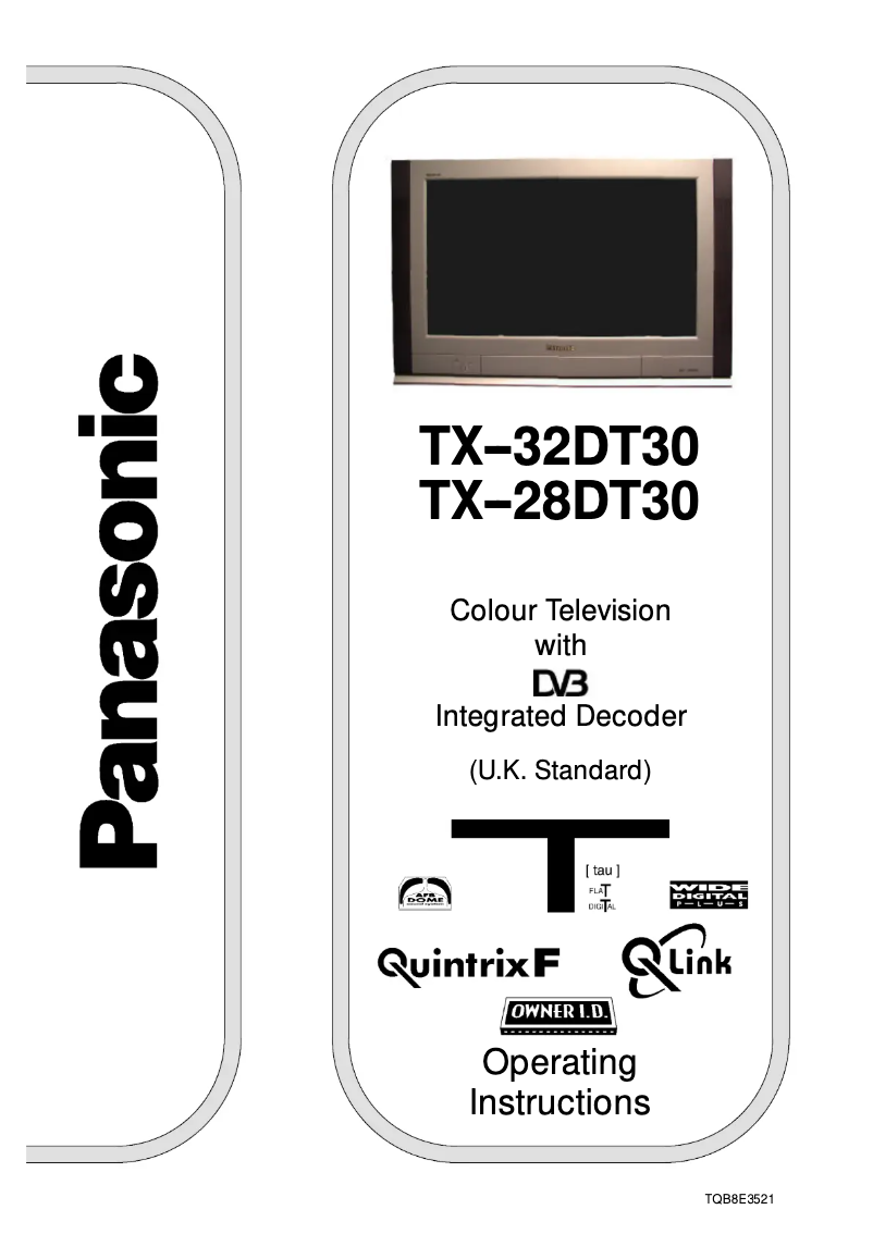 Imagen de la primera página del manual del dispositivo TX-28DT30