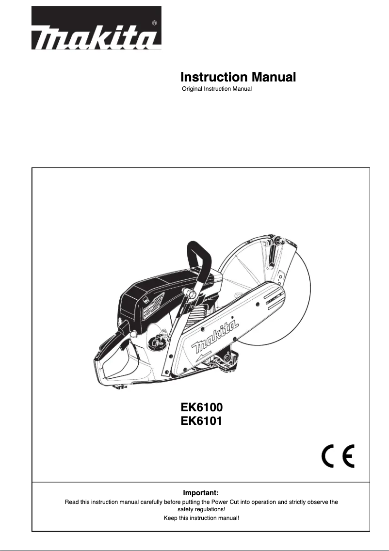 Página 1 del manual Manual de usuario Makita EK6100
