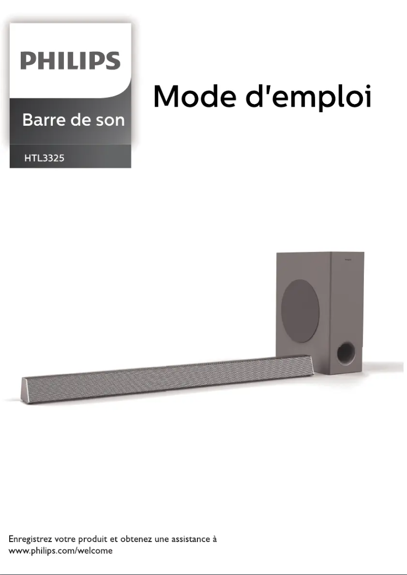 Página 1 del manual Manual de usuario Philips HTL3325