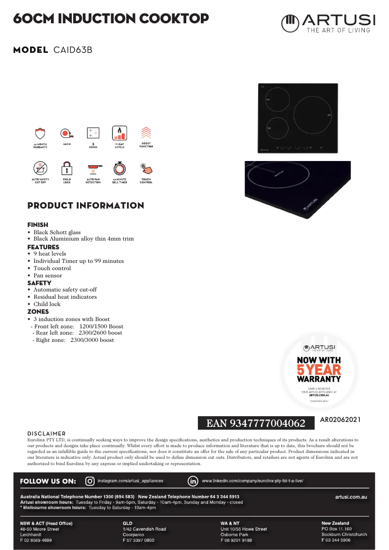 Imagen de la primera página del manual del dispositivo CAID63B