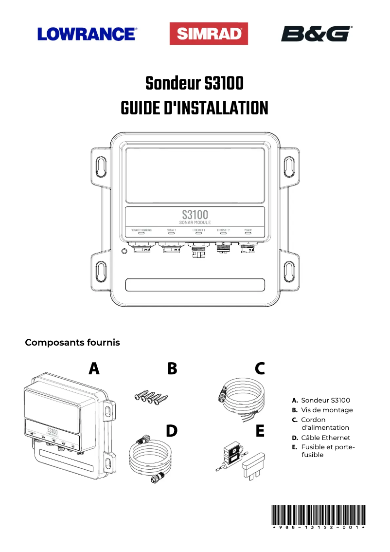 Imagen de la primera página del manual del dispositivo S3100