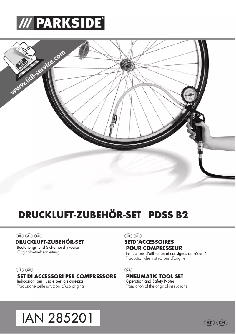 Página 1 del manual Manual de usuario Parkside PDSS B2