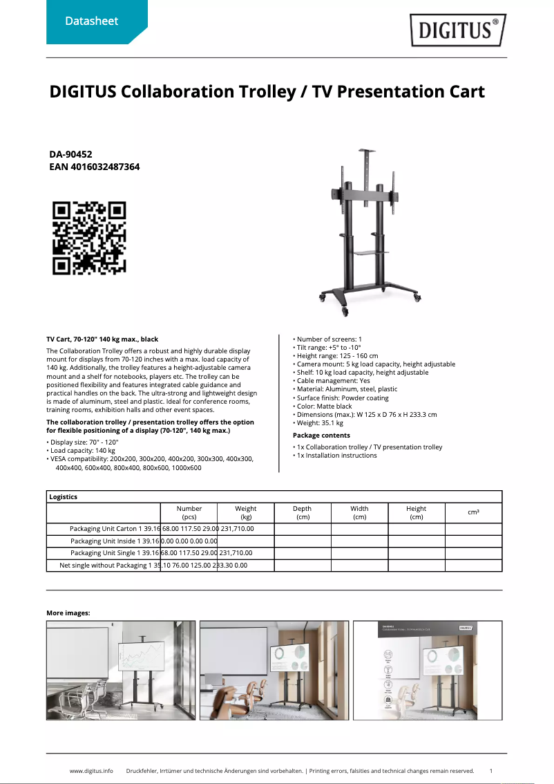 Imagen de la primera página del manual del dispositivo DA-90452