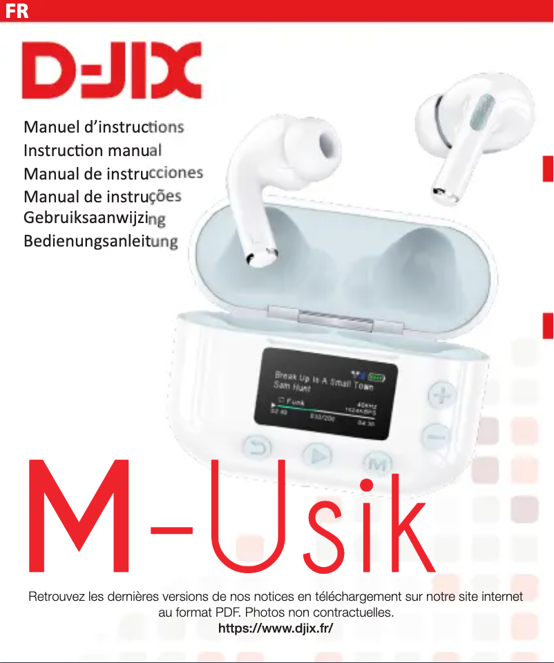 Imagen de la primera página del manual del dispositivo M-Usik